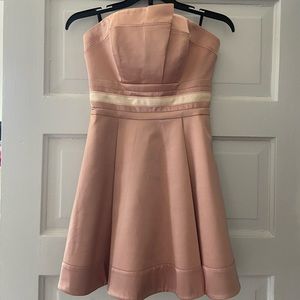 bebe Strapless Dress with Pockets